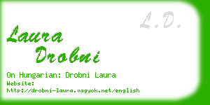 laura drobni business card